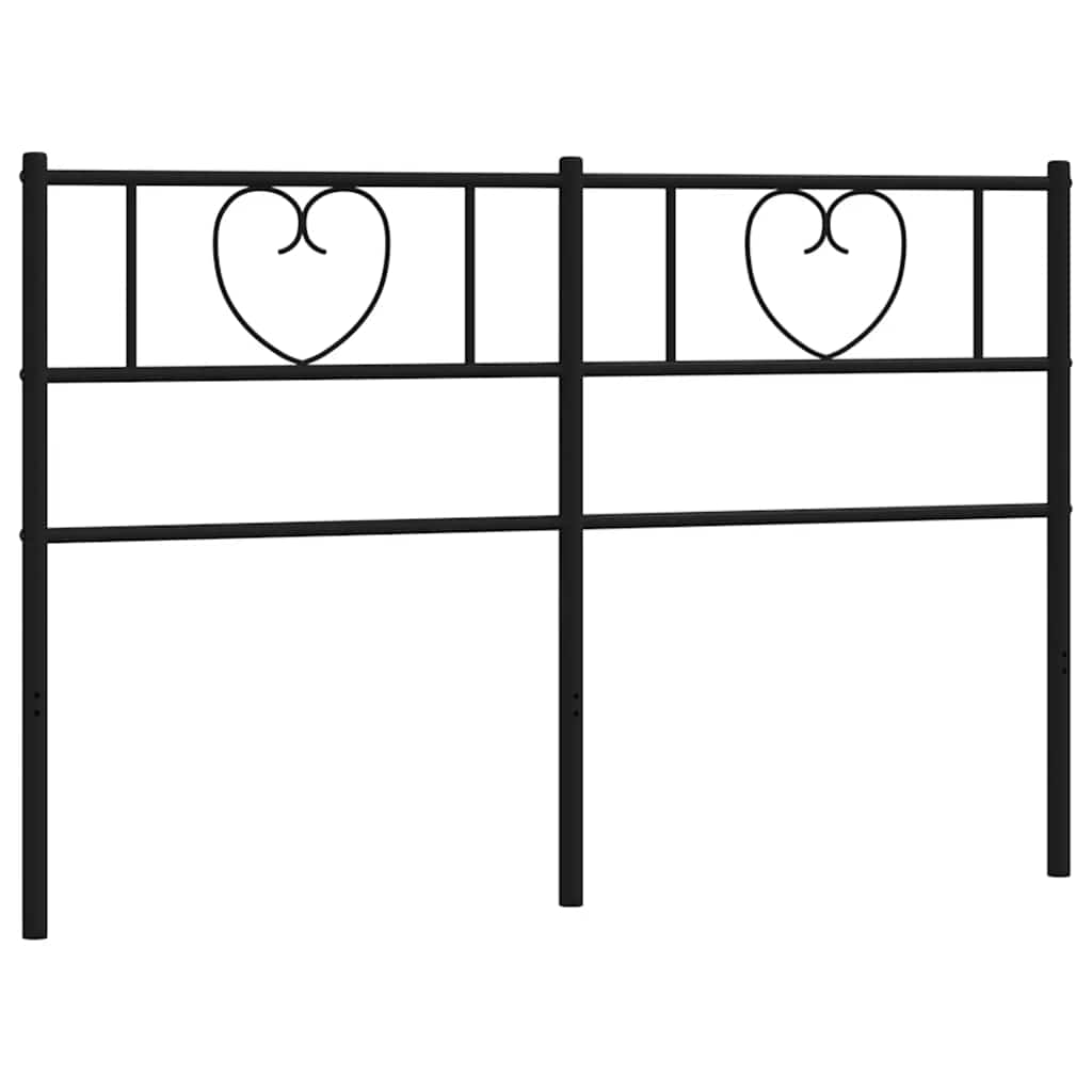 Cabeceira de substituição 150 cm metal preto