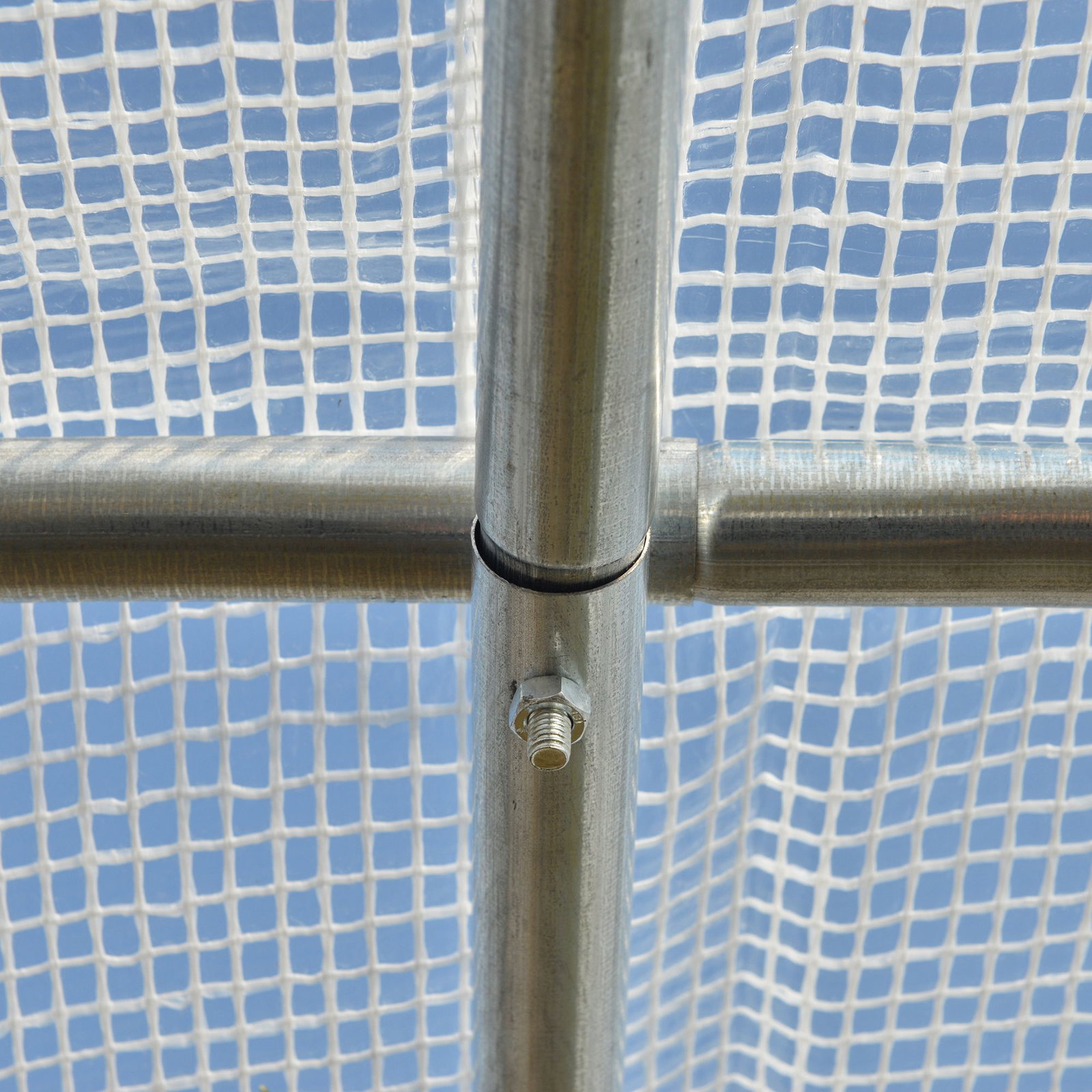 Estufa Tipo Túnel de Jardim 4x3x2m com Porta Enrolável 8 Janelas Cobertura de PE 140g/m² e Metal Galvanizado para Cultivos de Pl