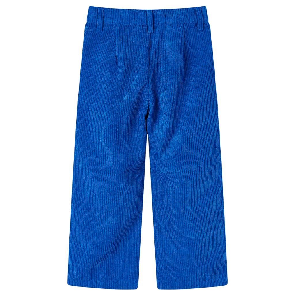 Calças para criança bombazina azul-cobalto 116