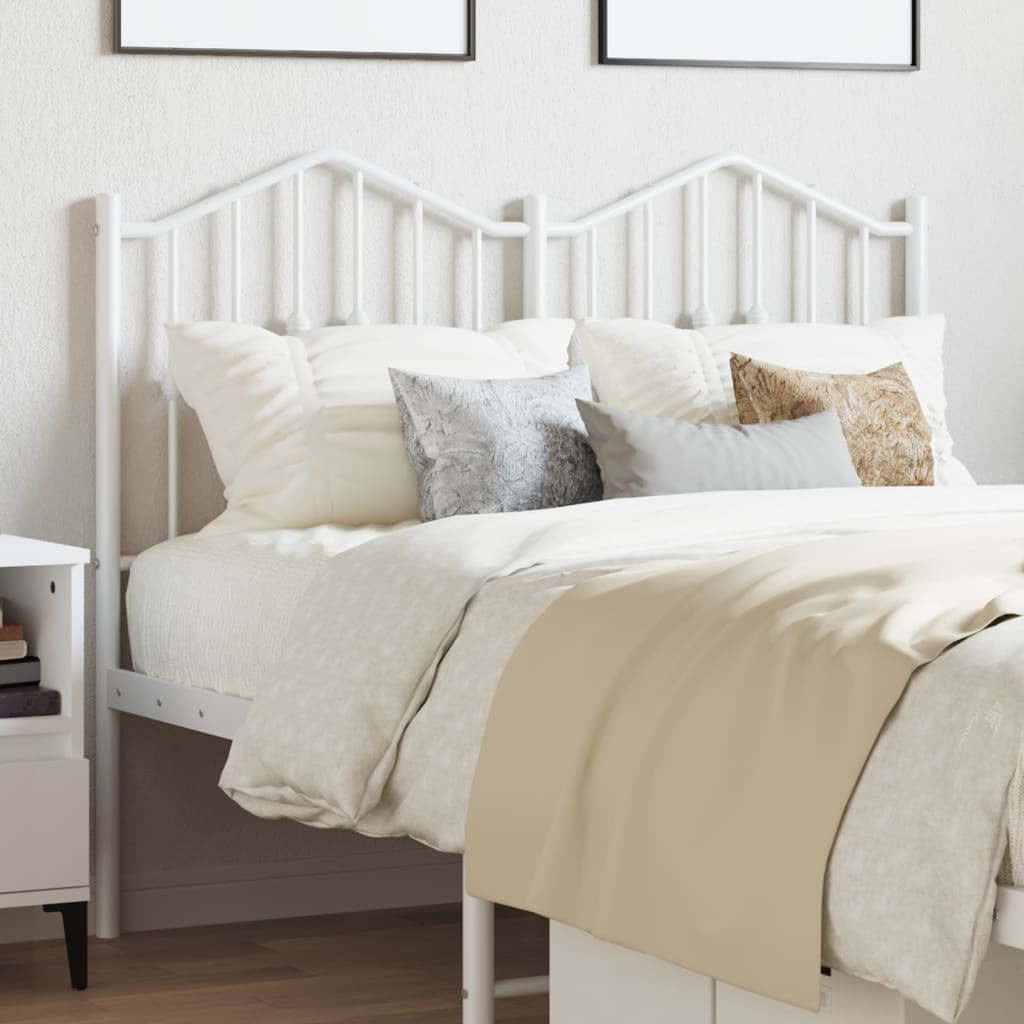 Cabeceira de substituição 120 cm metal branco