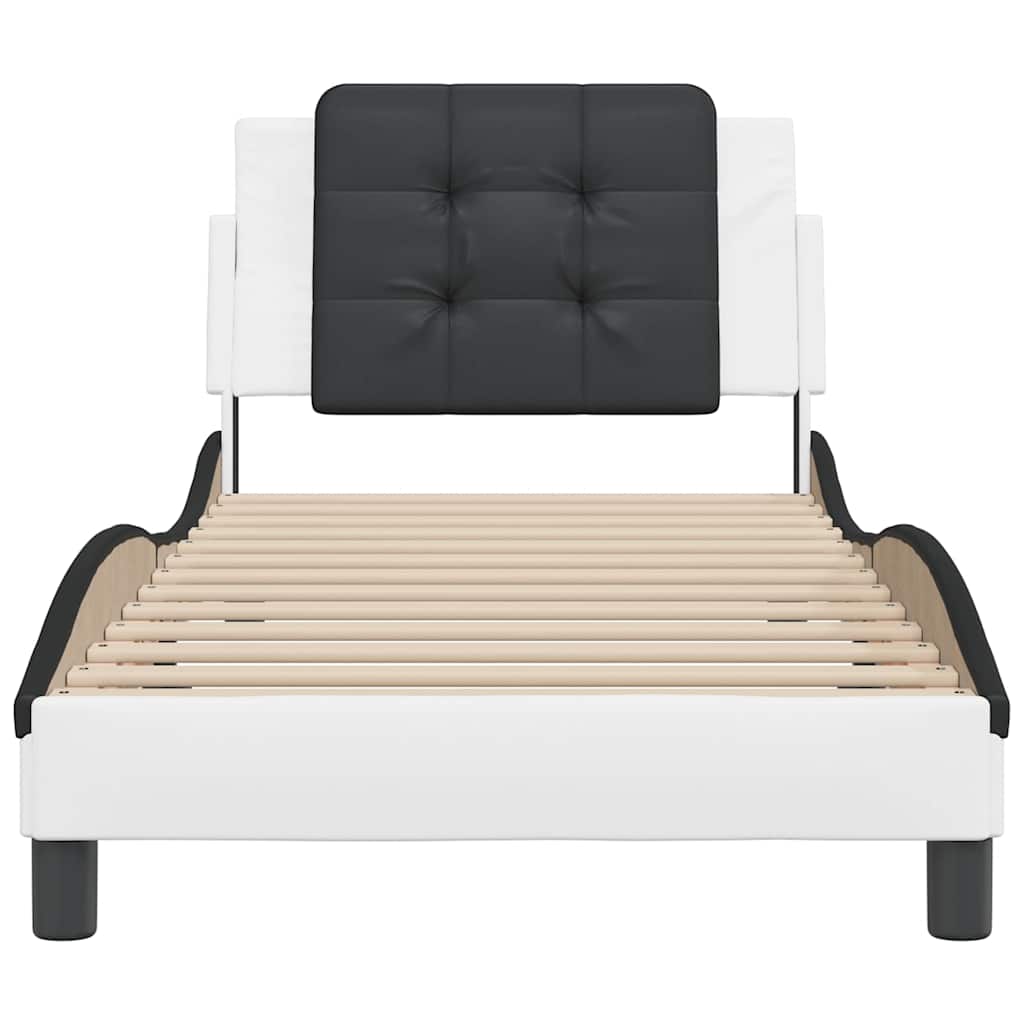 Estrutura de cama sem colchão zadar couro artificial 90x190cm