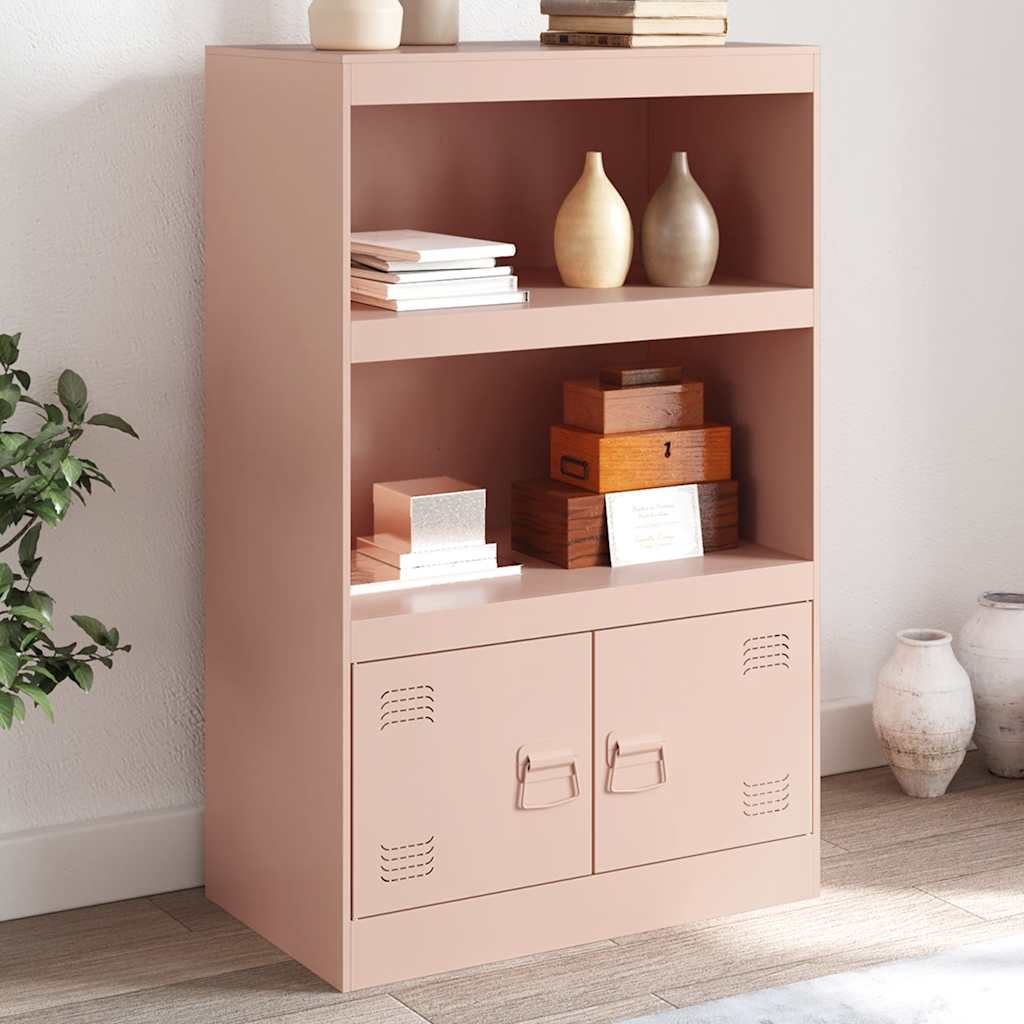 Aparador 67x39x107 cm aço rosa