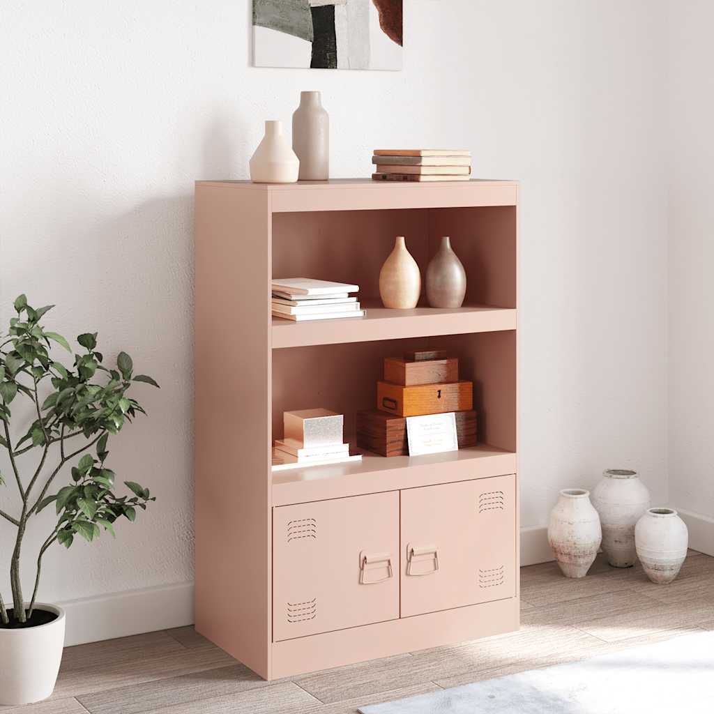 Aparador 67x39x107 cm aço rosa