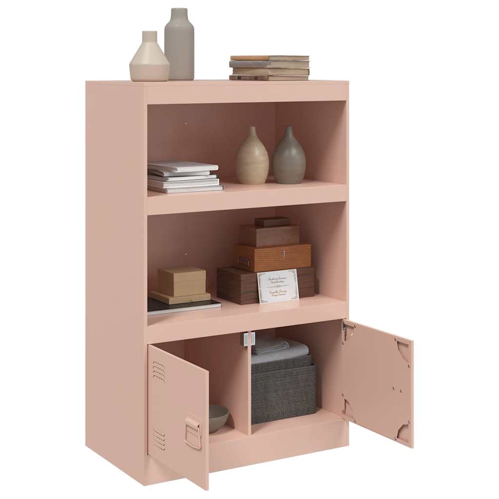 Aparador 67x39x107 cm aço rosa