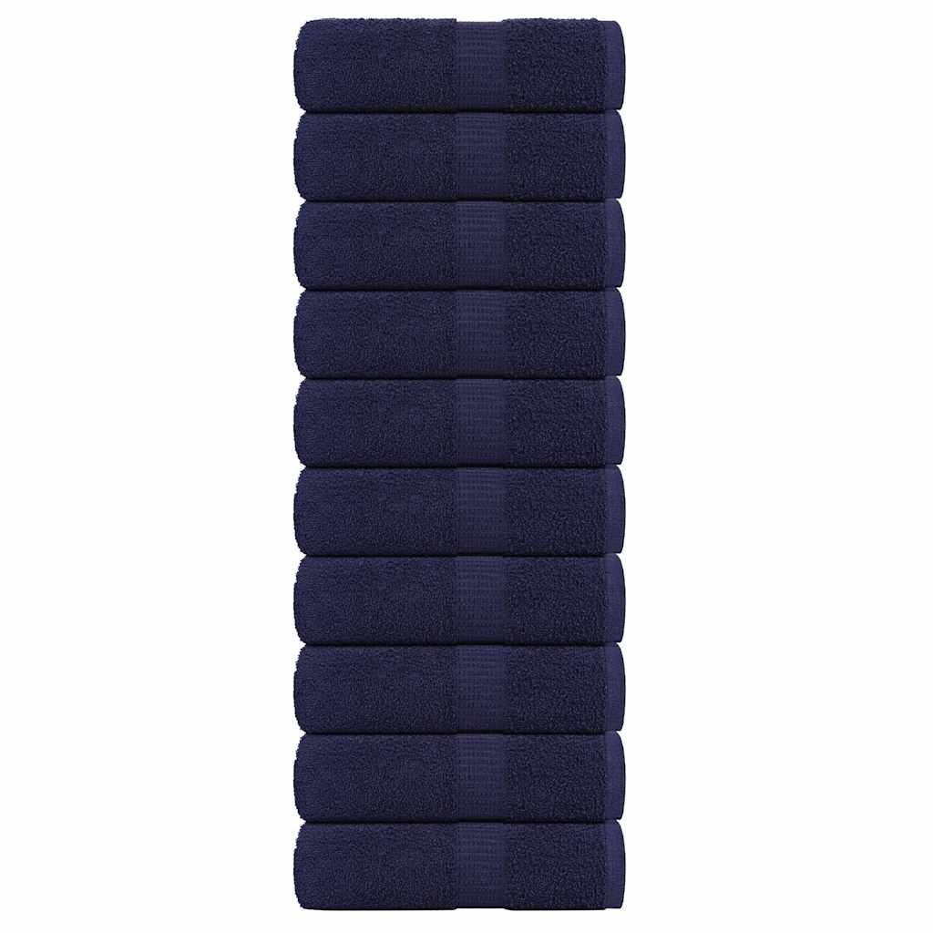 Toalhas de rosto frogn 10 peças azul-marinho 30x30 cm 360 g/m²