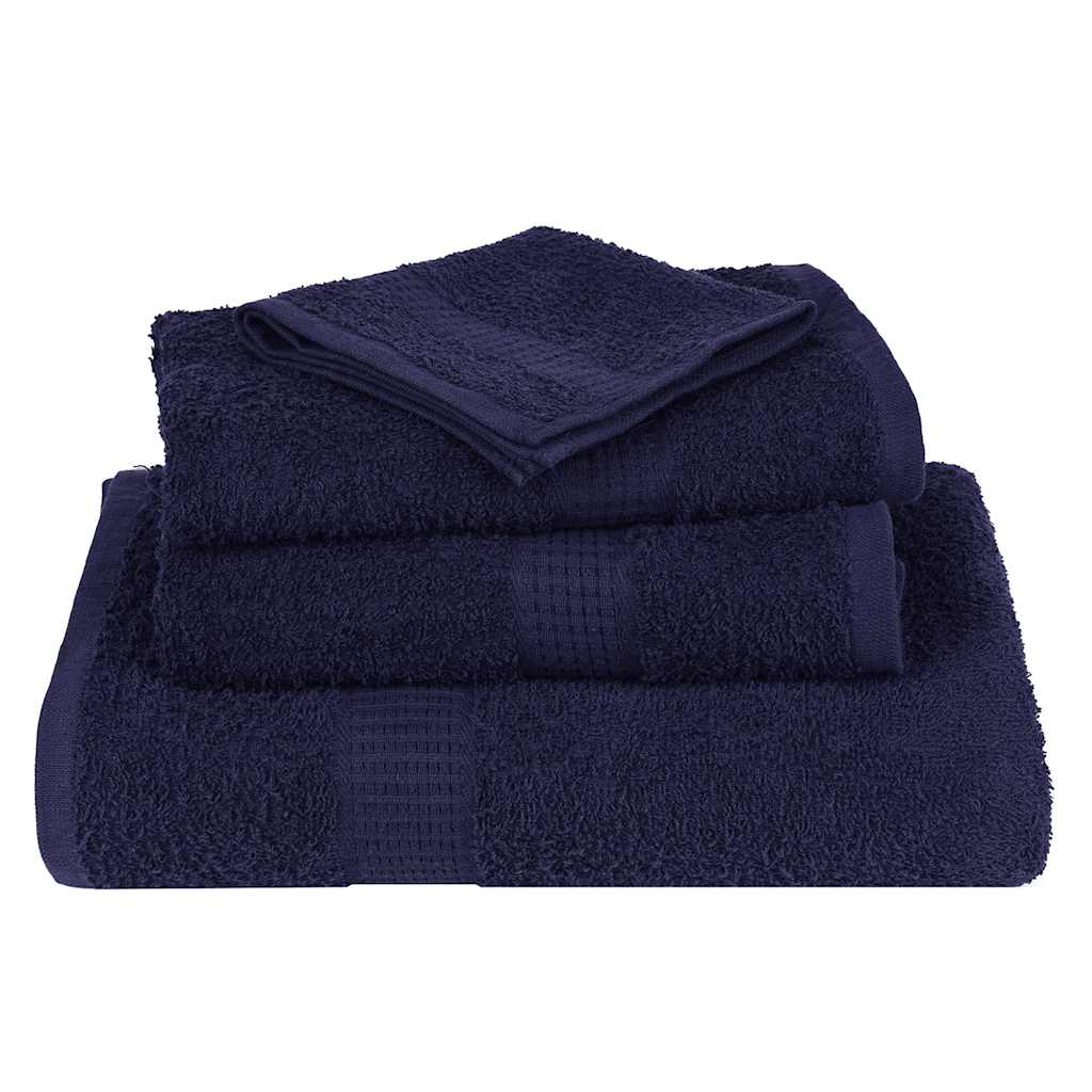 Toalhas de rosto frogn 10 peças azul-marinho 30x30 cm 360 g/m²