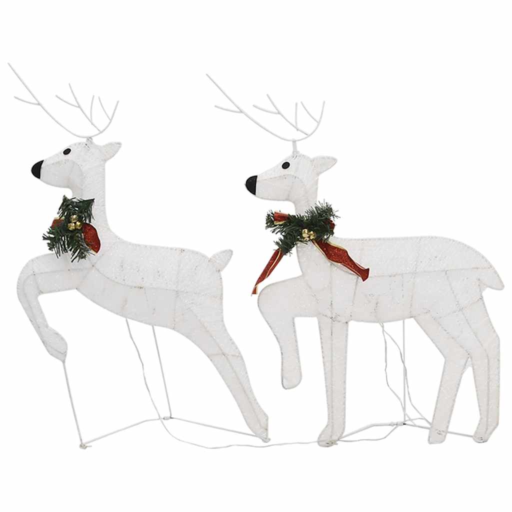Renas de natal 2 pcs 40 leds branco