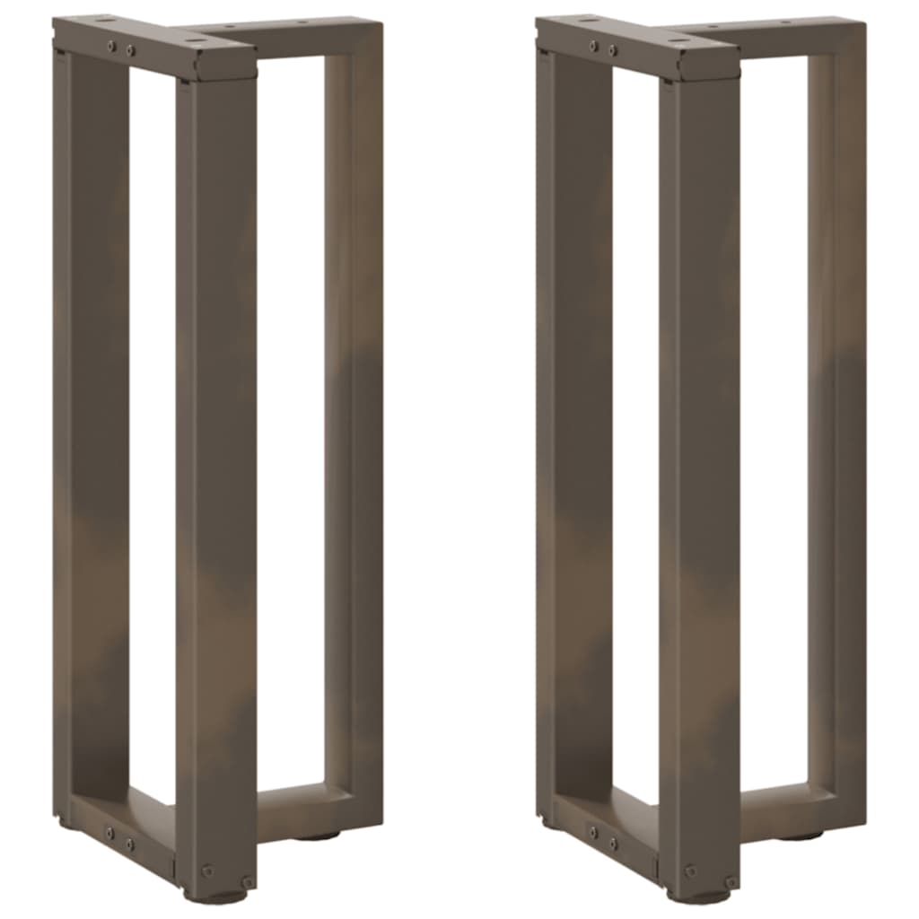 Pés de mesa de console em forma de t, 2 peças, preto, 38x25x(72-73) cm, aço