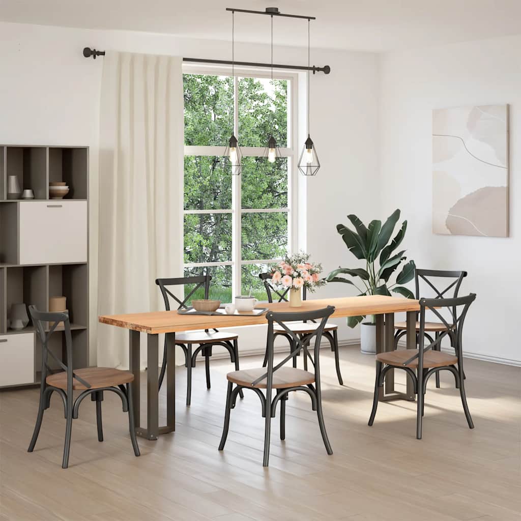 Pés de mesa de console em forma de t, 2 peças, preto, 38x25x(72-73) cm, aço