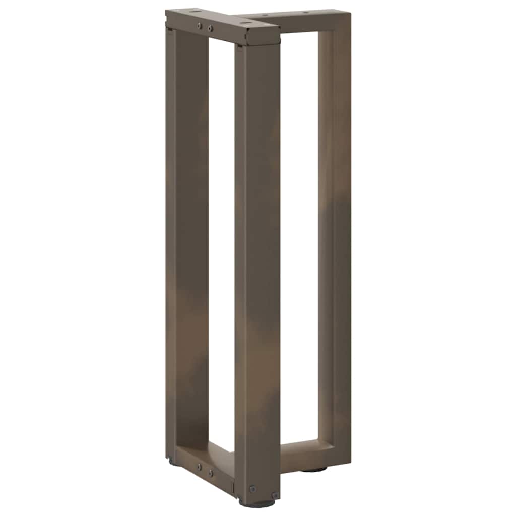Pés de mesa de console em forma de t, 2 peças, preto, 38x25x(72-73) cm, aço