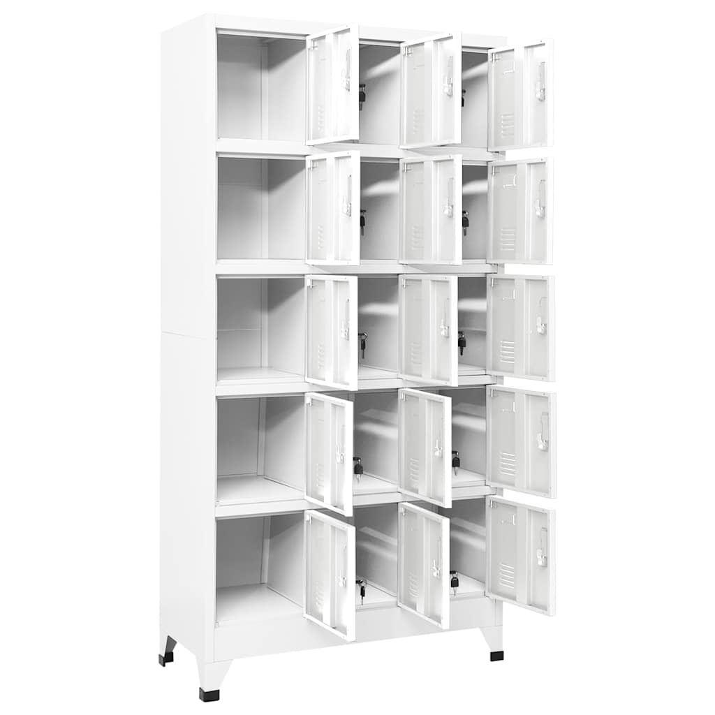 Cacifo 90x40x180 cm aço cinzento-claro