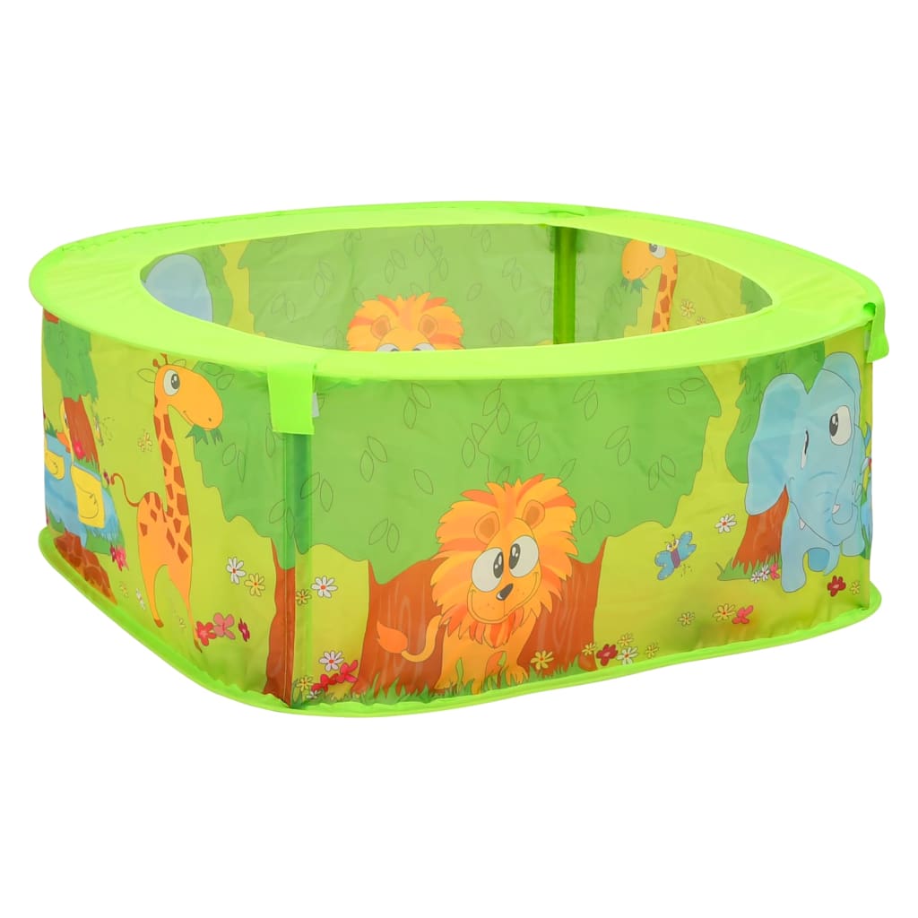 Piscina de bolas com 50 bolas para crianças 75x75x32 cm