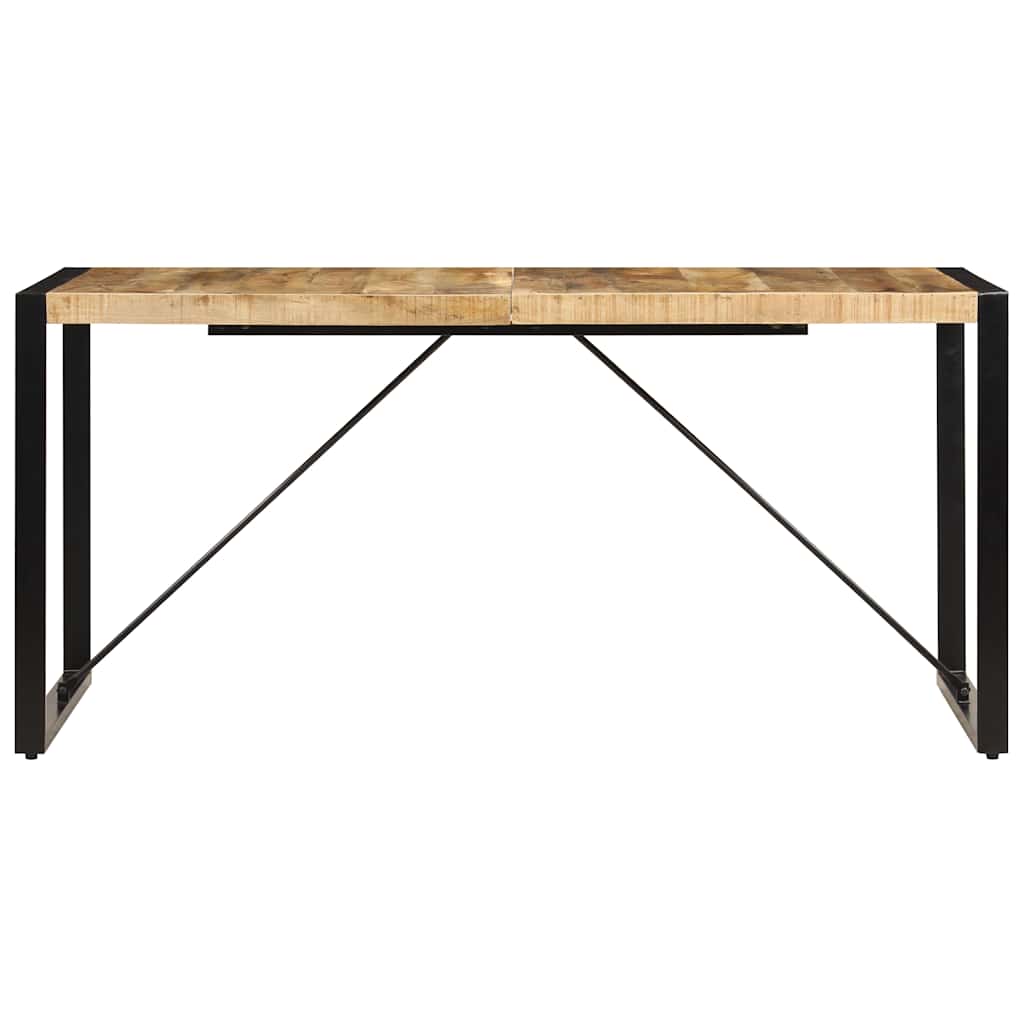 Mesa de jantar 160x80x75 cm madeira de mangueira maciça