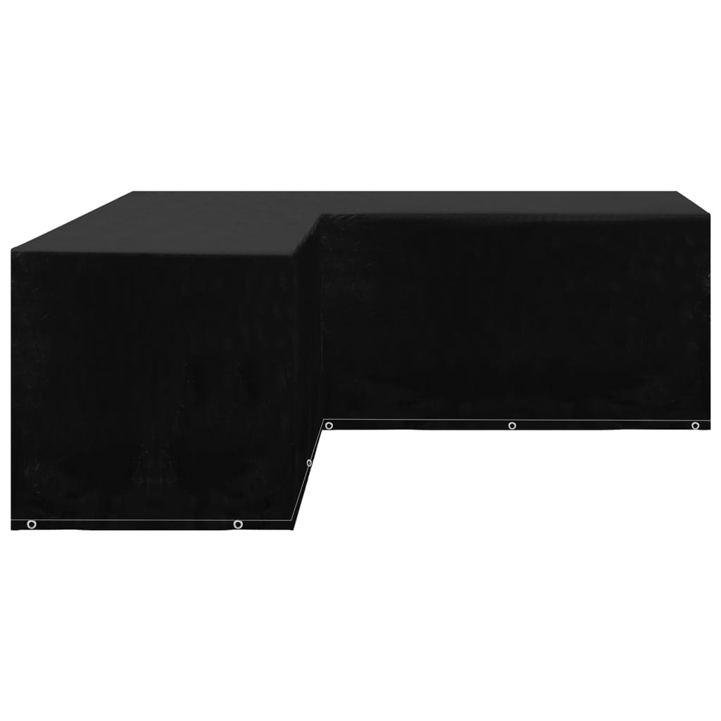 Capas móveis de jardim forma de l 2 pcs 12 ilhós 250x250x90 cm