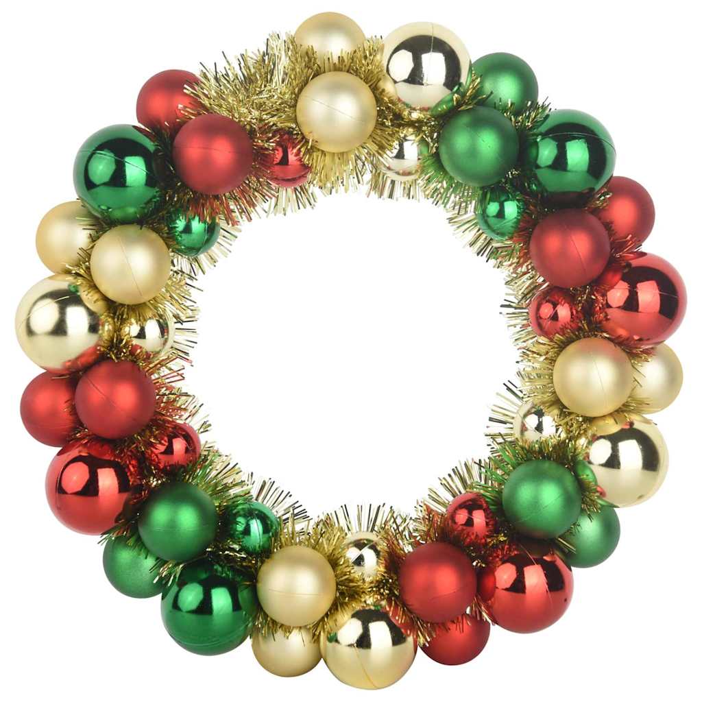 Guirlandas de bolas de natal 2 unid. multicolor 33 x 33 x 7 cm