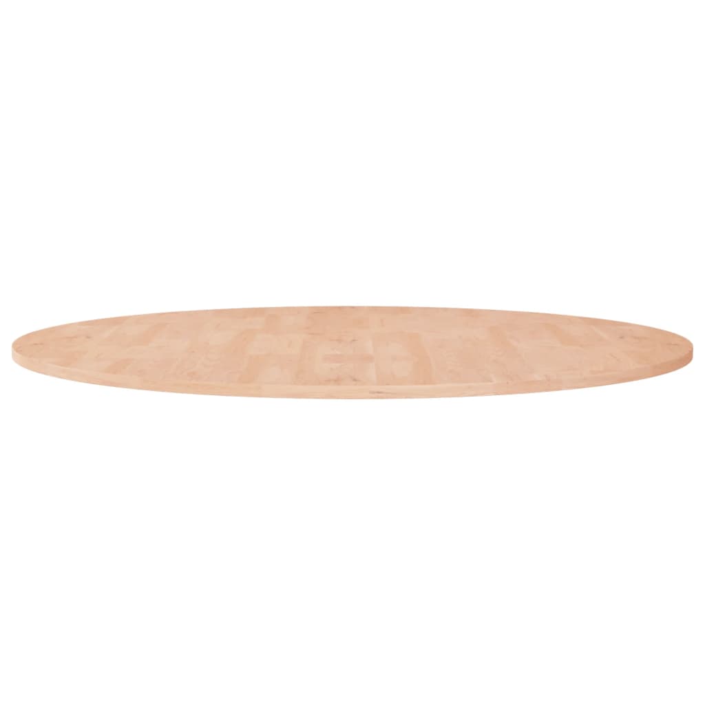 Tampo de mesa redondo ø90x1,5cm carvalho maciço não tratado