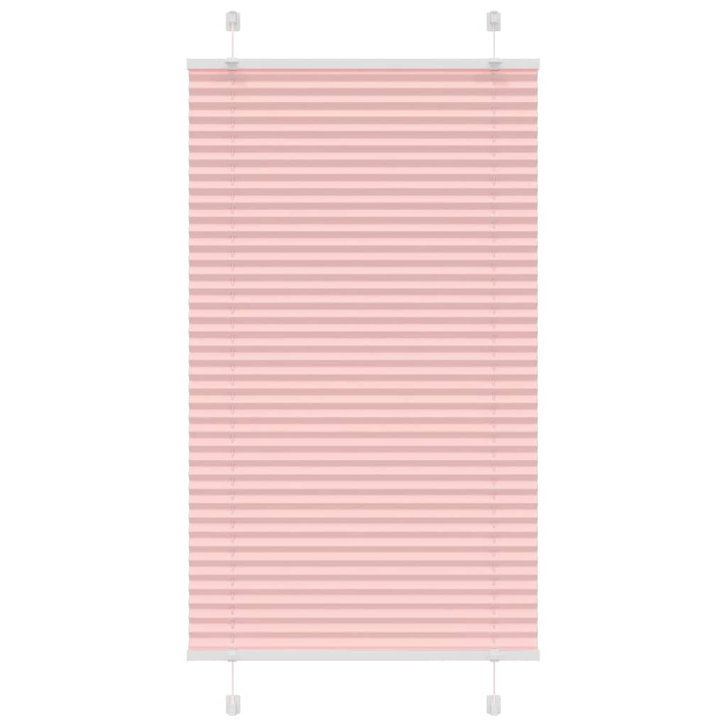 Rosa plissada cega 70x100 cm largura tecido 69,4 cm poliéster