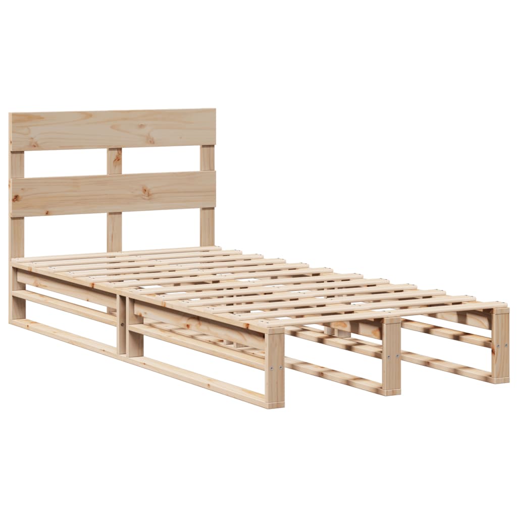 Cama sem colchão 90x190 cm madeira de pinho maciça