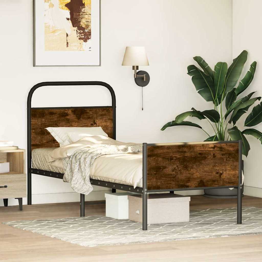Estrutura cama s/ colchão derivados de madeira carvalho sonoma