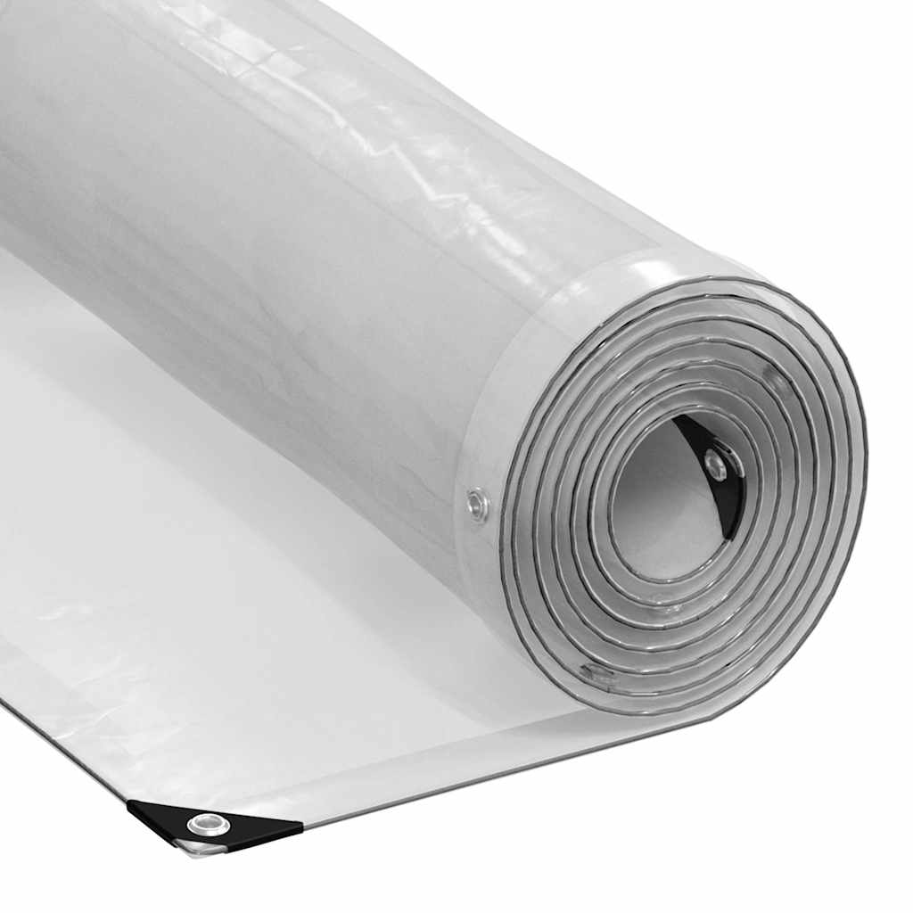 Encerado transparente com ilhós 1x2 m polietileno