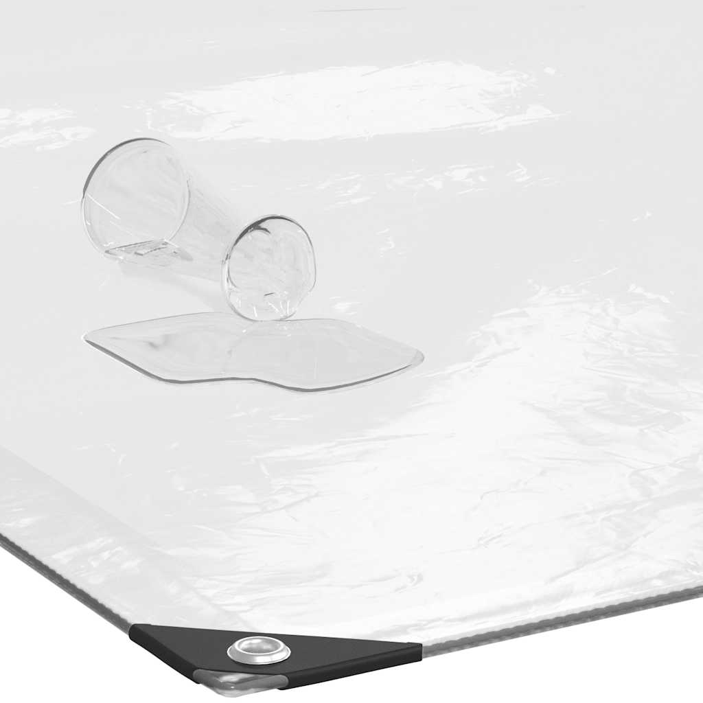 Encerado transparente com ilhós 1x2 m polietileno