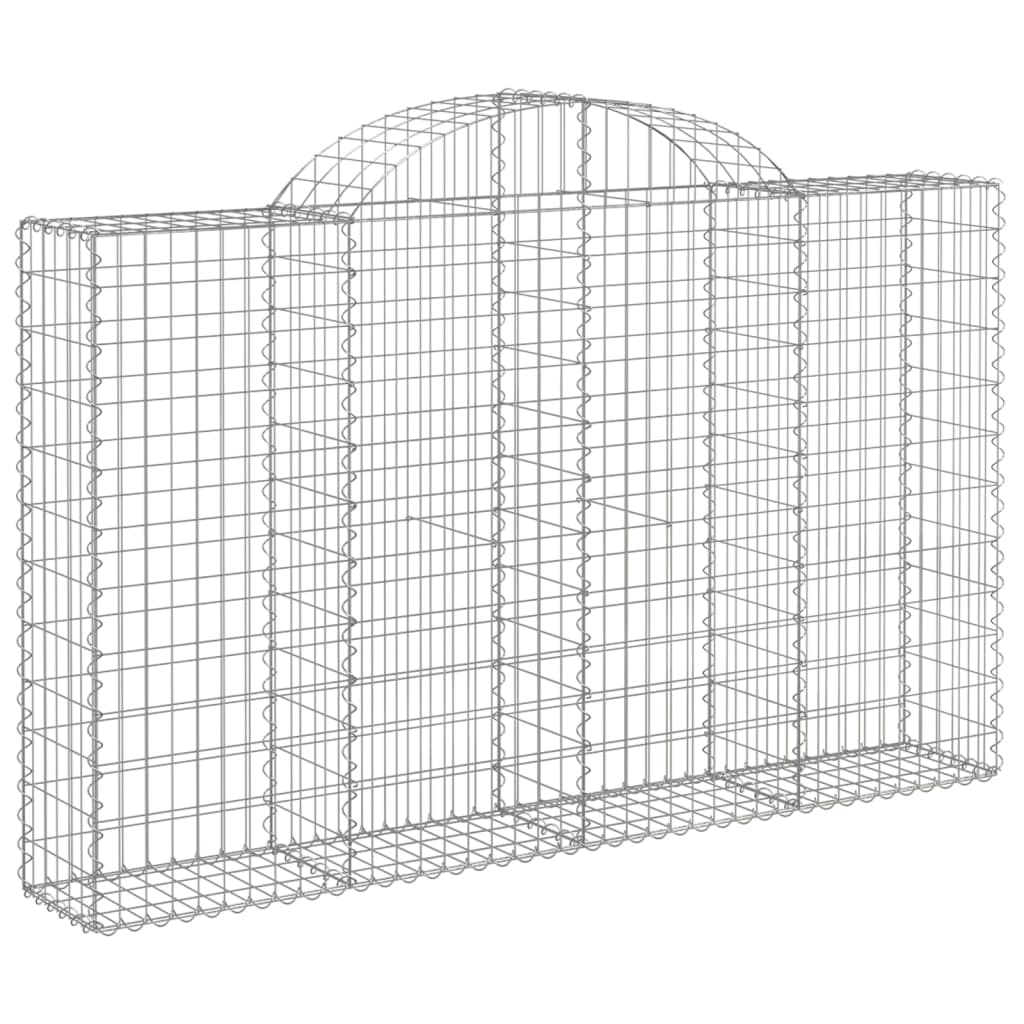 Cestos gabião arqueados 13 pcs 200x30x120/140 ferro galvanizado