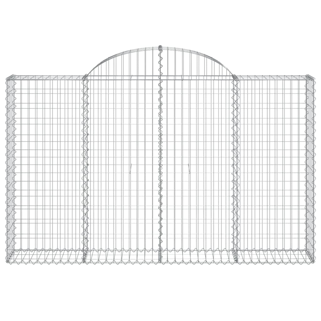 Cestos gabião arqueados 13 pcs 200x30x120/140 ferro galvanizado