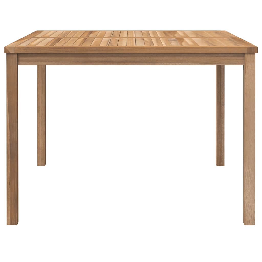 Mesa de jantar p/ jardim 110x110x77 cm madeira de teca maciça