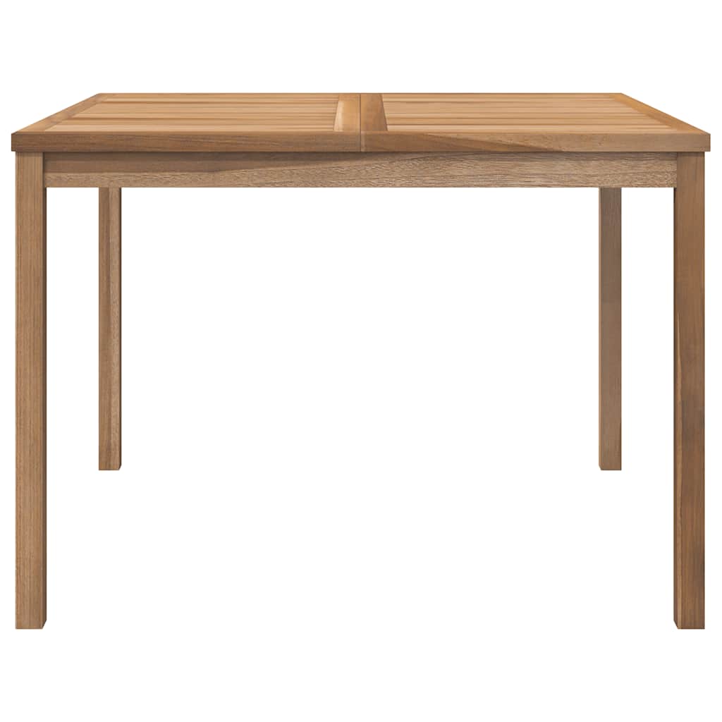 Mesa de jantar p/ jardim 110x110x77 cm madeira de teca maciça