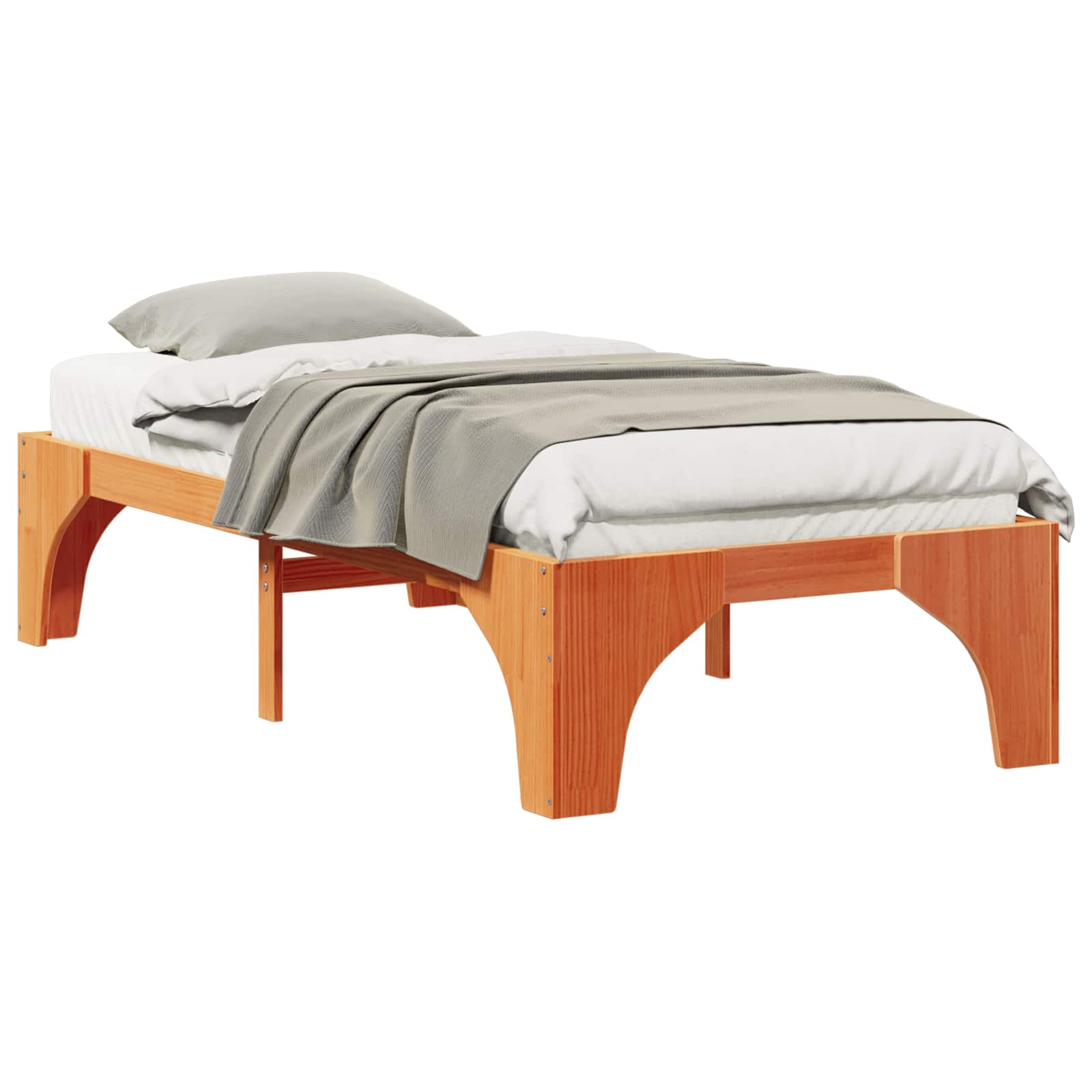 Estrutura da cama castanho 80 x 200 cm