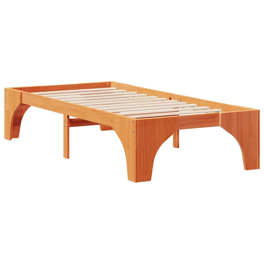 Estrutura da cama castanho 80 x 200 cm