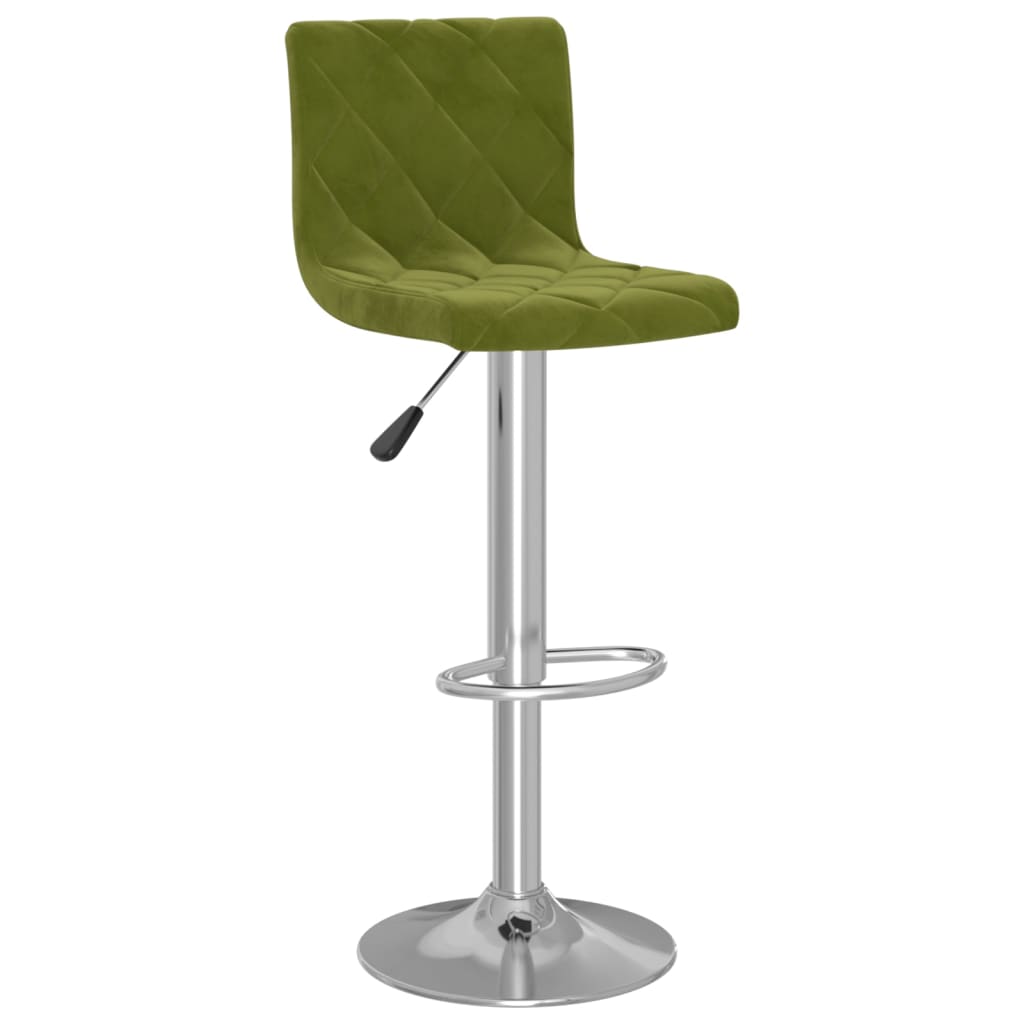 Bancos de bar 2 pcs veludo verde-claro