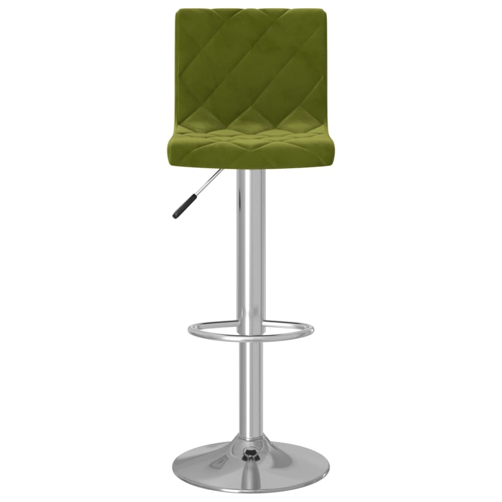Bancos de bar 2 pcs veludo verde-claro