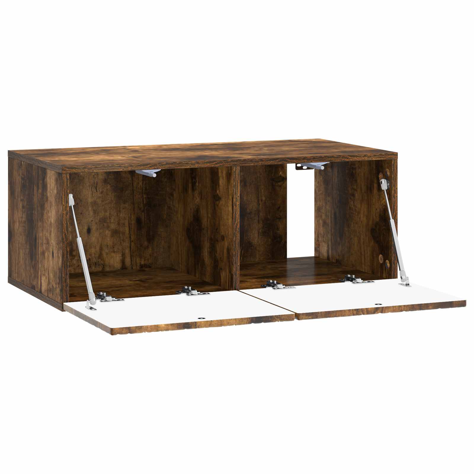 Gabinete de TV de parede 98 x 31 cm carvalho fumado