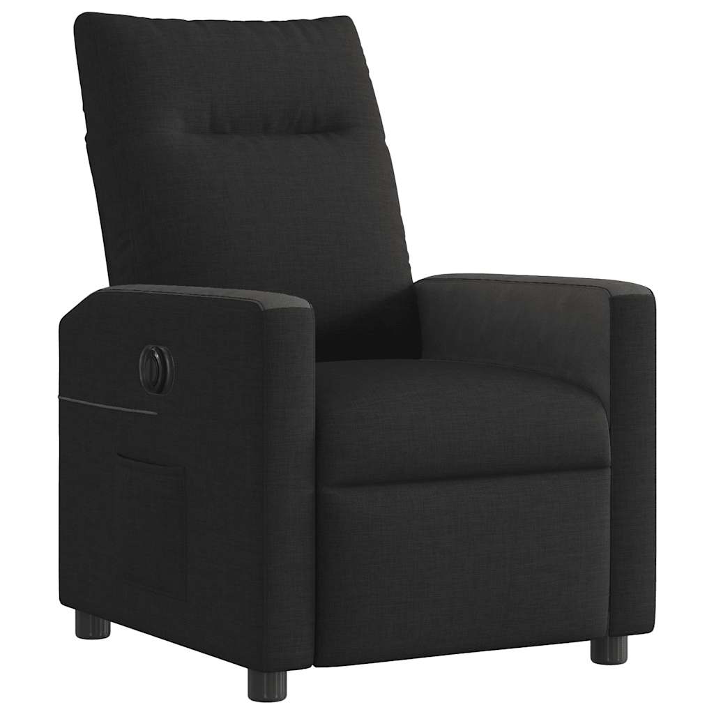 Poltrona elétrica reclinável tecido preto
