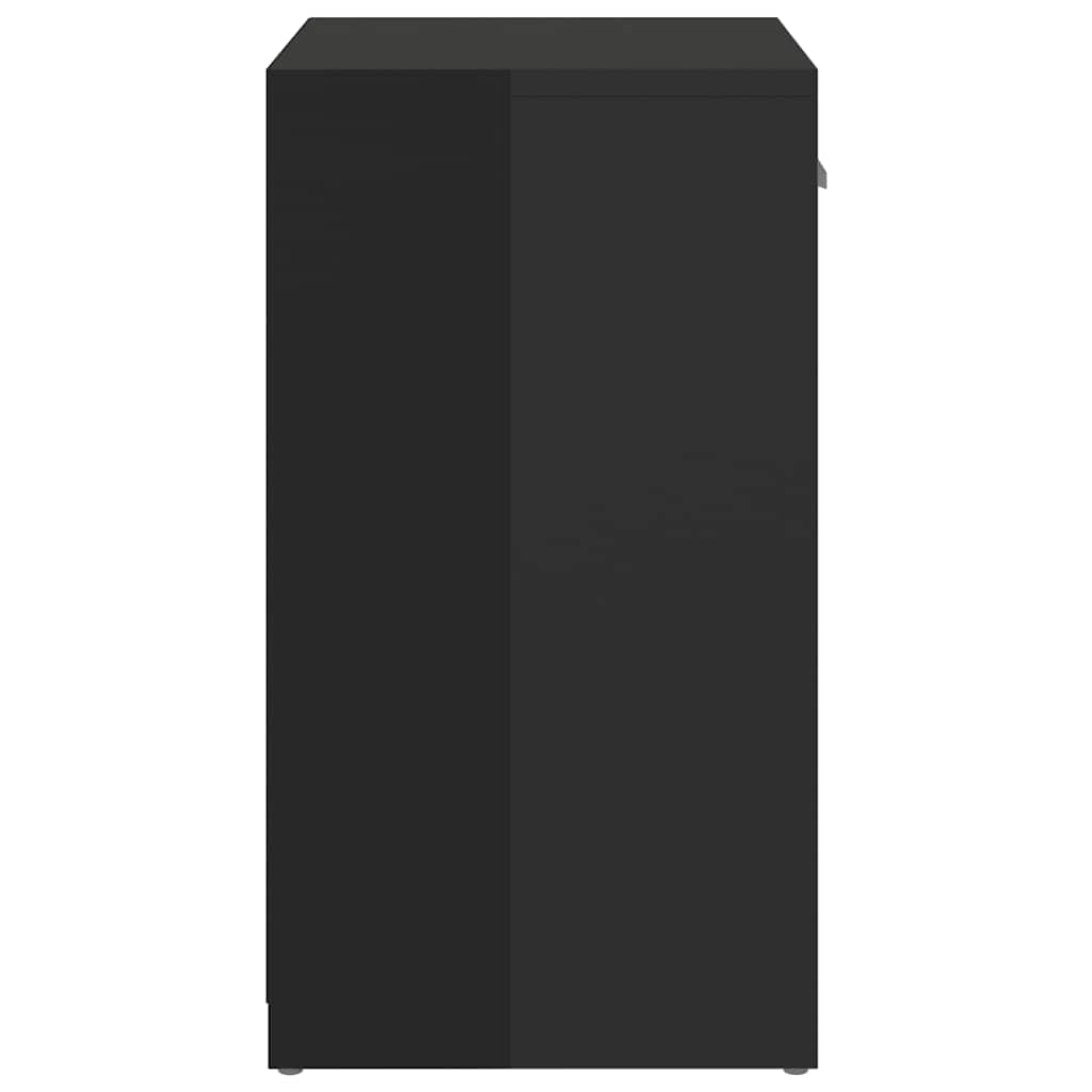 Banco sapateira 94,5x31x57 cm derivados madeira preto brilhante