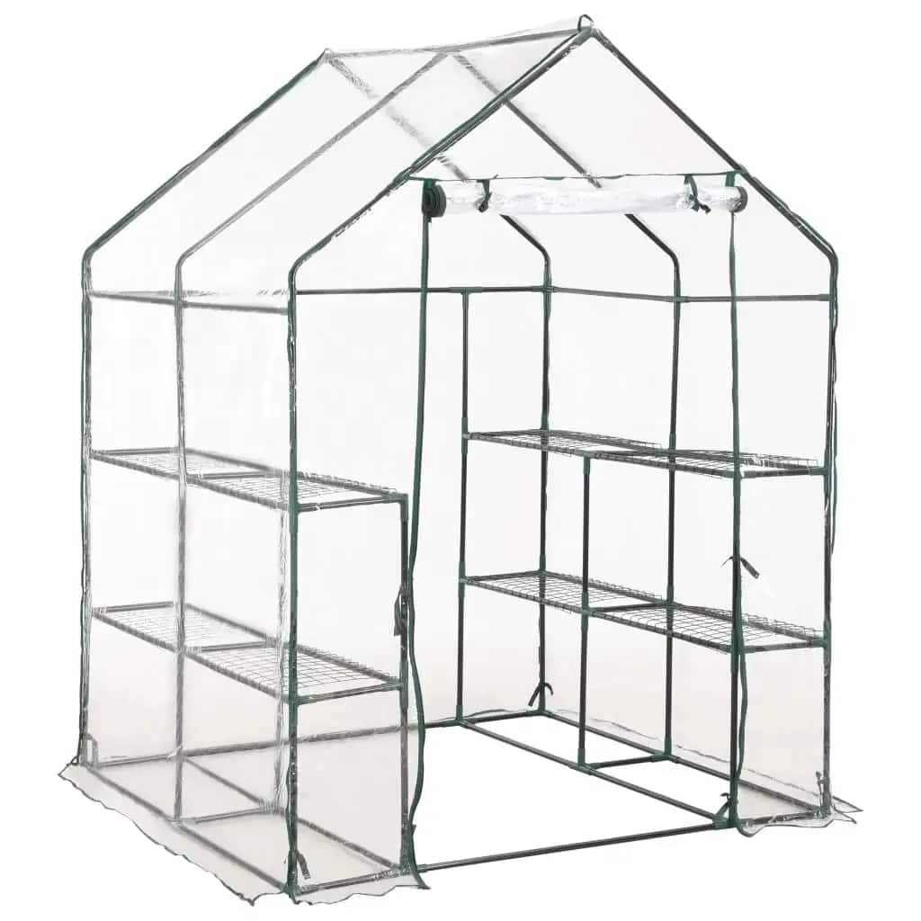 Estufa com 8 prateleiras 143x143x195 cm