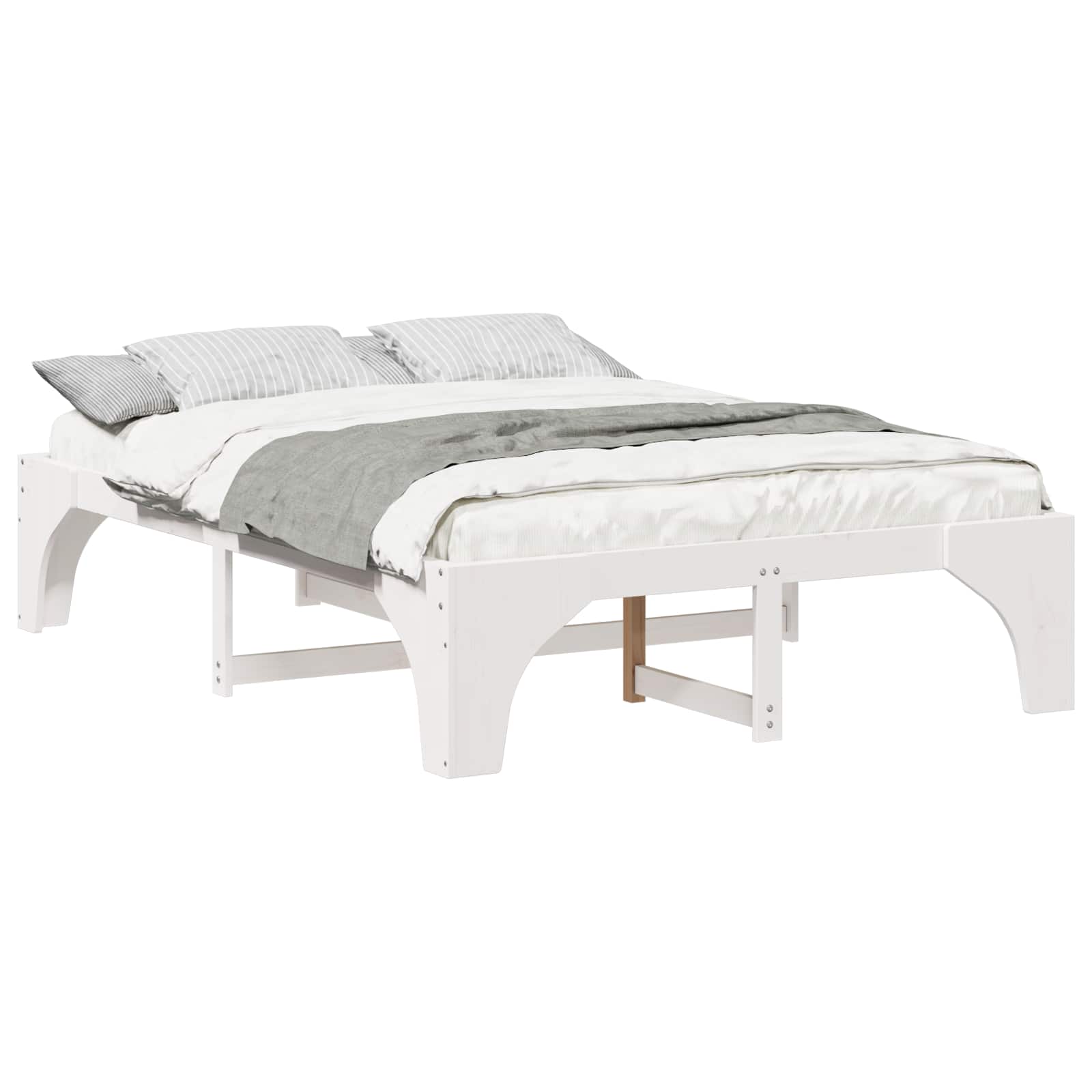 Estrutura da cama branco 140 x 200 cm