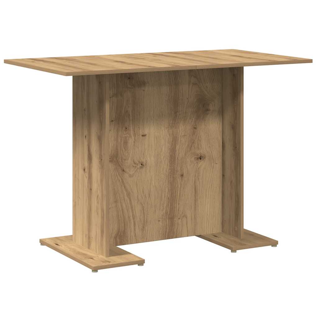 Mesa de jantar 110x60x75cm derivados madeira carvalho artisiano