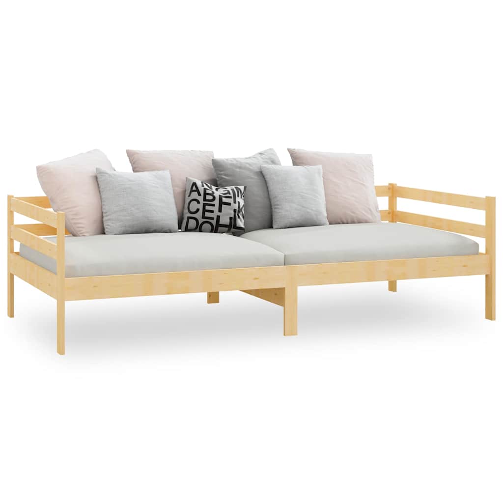Sofá-cama pinho maciço 90x200 cm