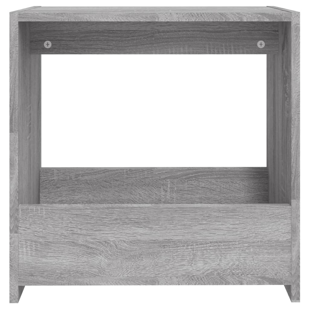 Mesa de apoio 50x26x50 cm derivados de madeira cinzento sonoma