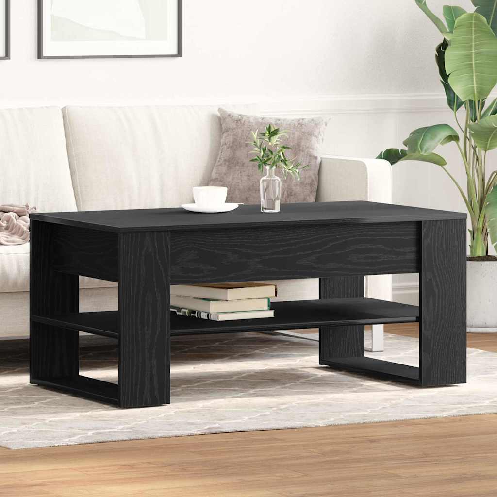 Mesa de centro carvalho preto 102 x 55 x 45 cm