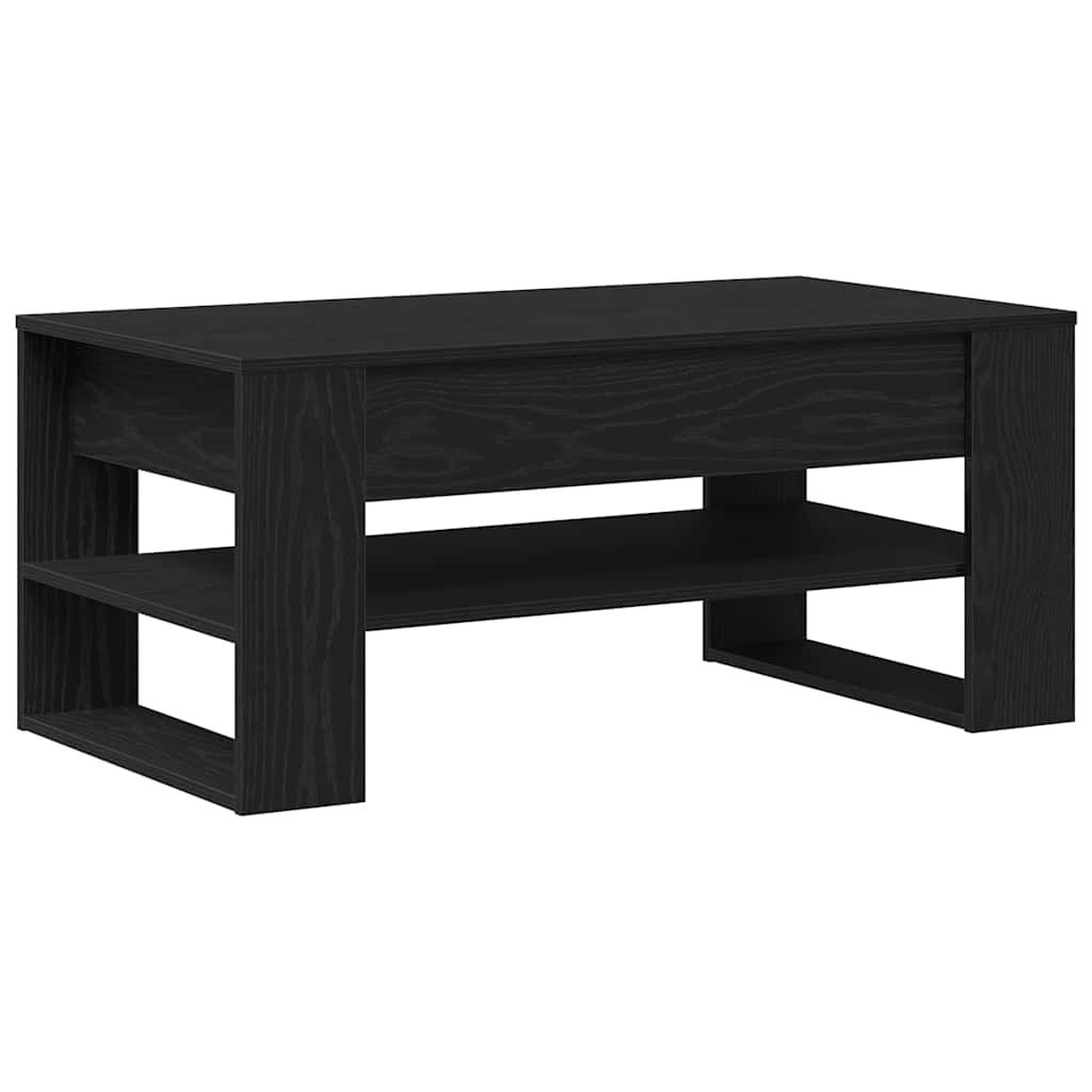 Mesa de centro carvalho preto 102 x 55 x 45 cm