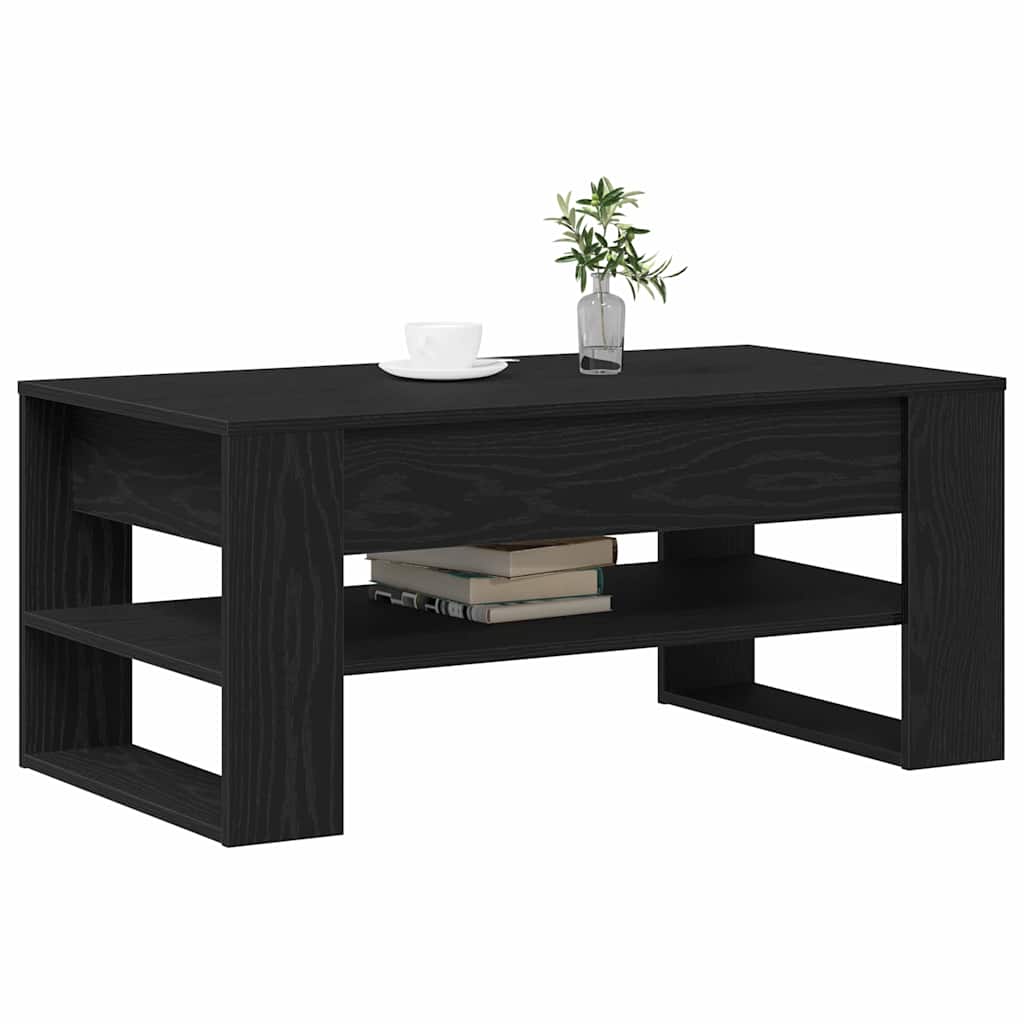 Mesa de centro carvalho preto 102 x 55 x 45 cm