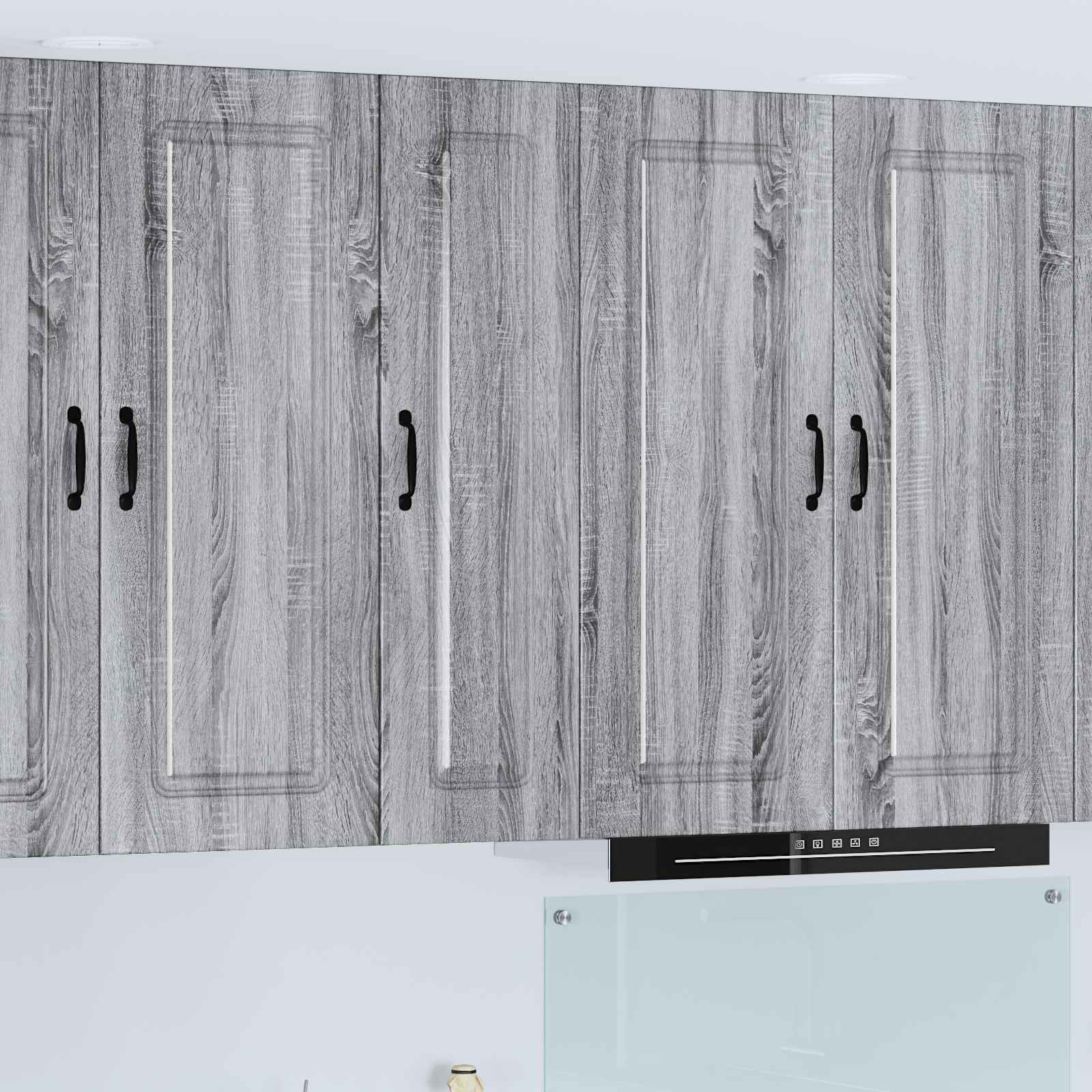 Painel de lava-louça kalmar cinza sonoma 30 x 31 x 100 cm