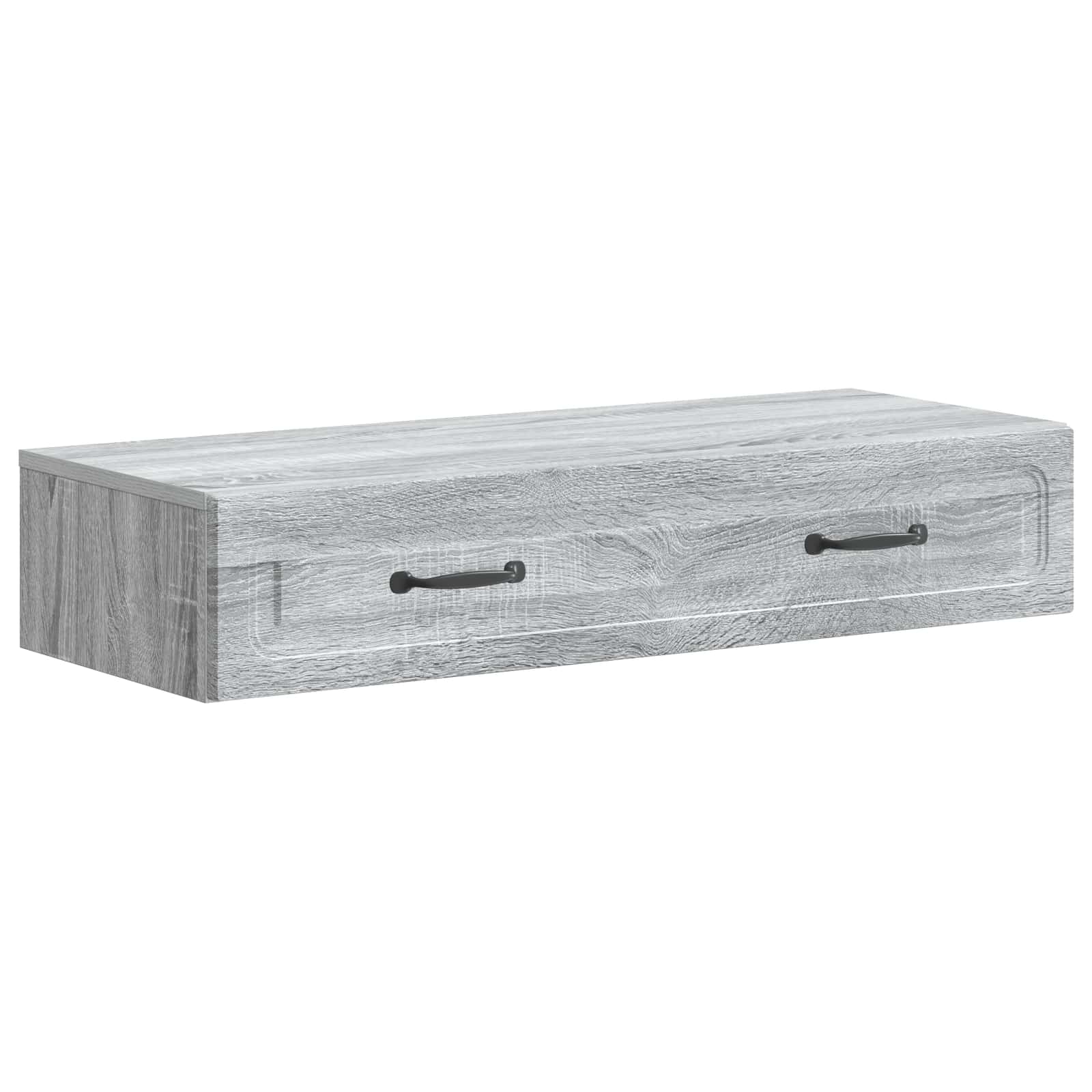 Mesa lateral de parede sonoma cinzento 87,5 x 34,5 x 17 cm
