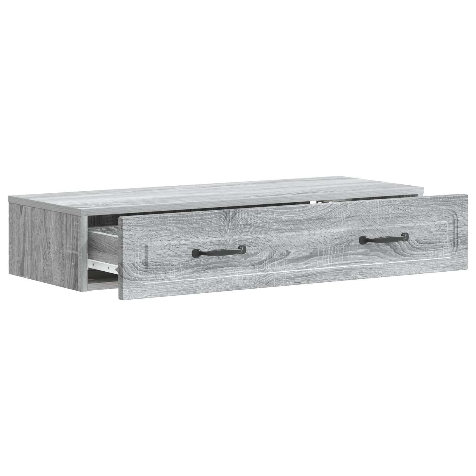 Mesa lateral de parede sonoma cinzento 87,5 x 34,5 x 17 cm