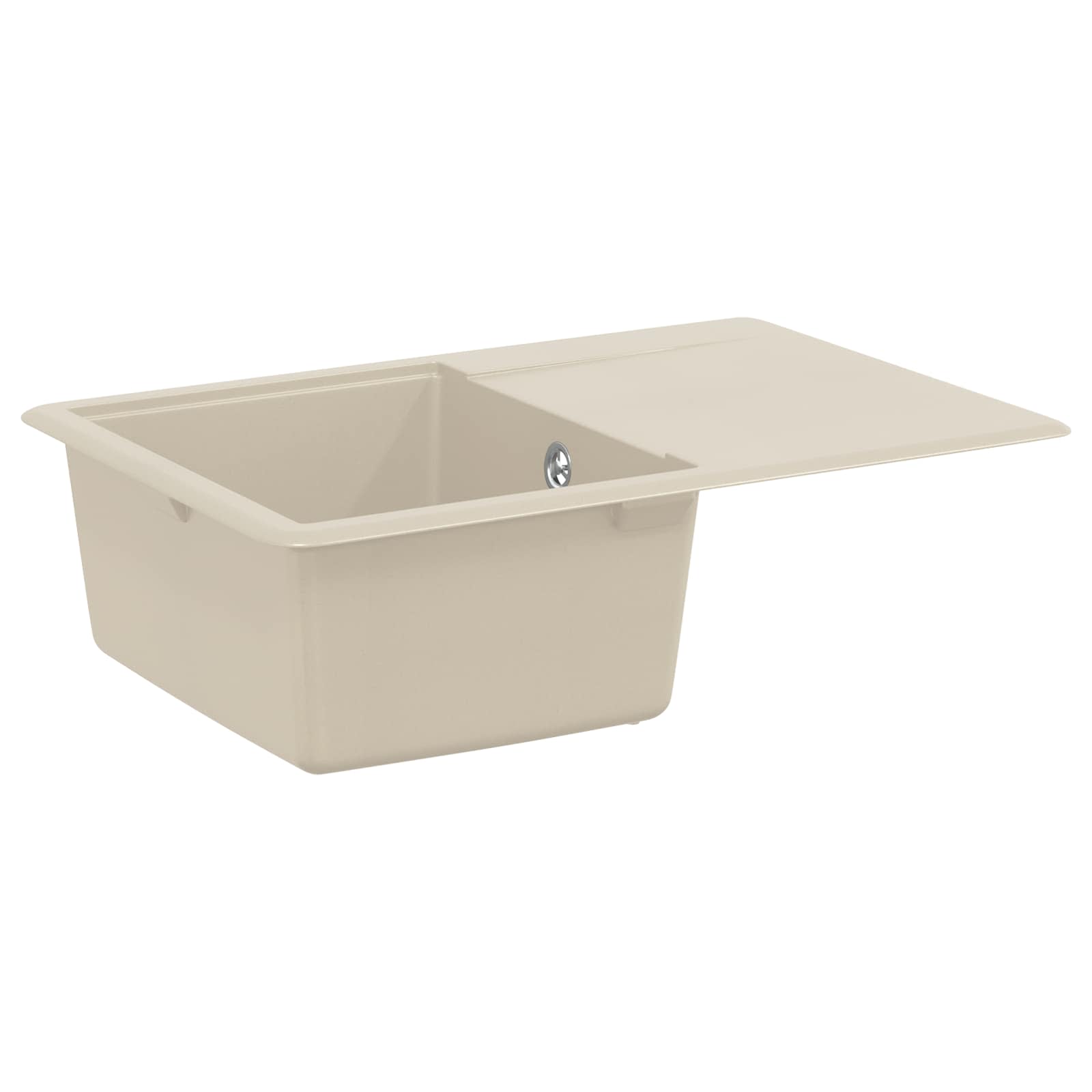 Pia bege 670 x 460 mm 80% quartzo e 20% resina