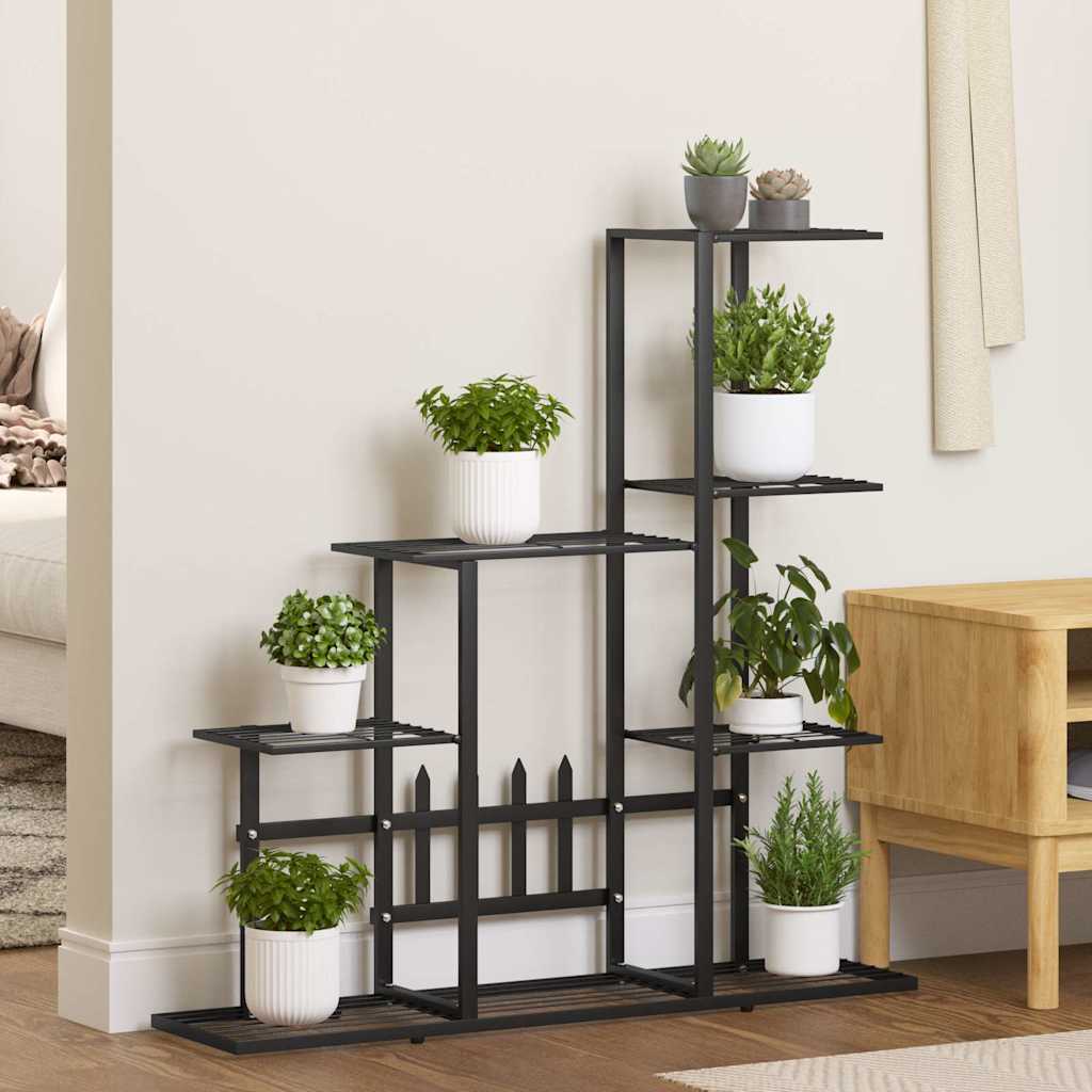 Suporte de vasos 94,5x25x88 cm metal preto