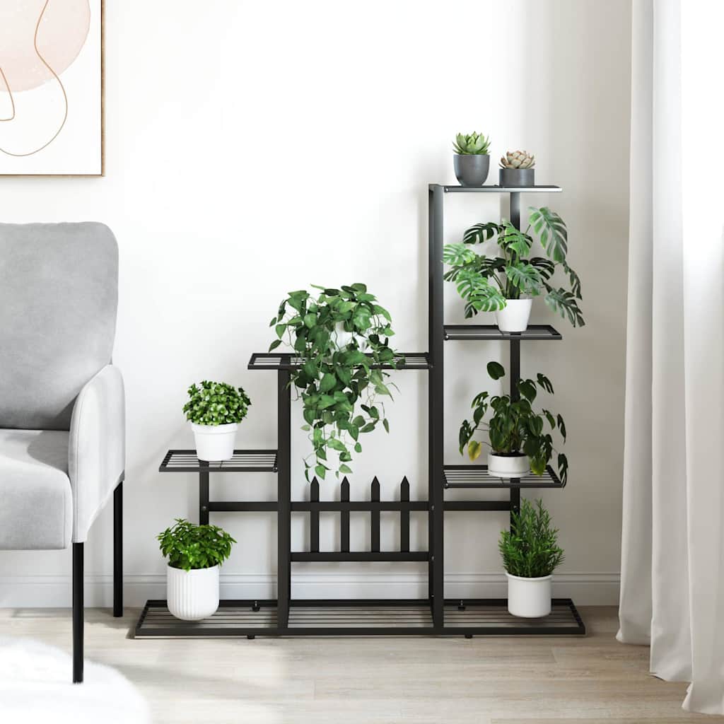 Suporte de vasos 94,5x25x88 cm metal preto